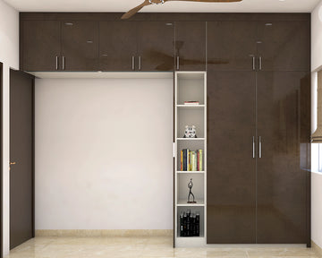 Compact Wardrobe with Open Rack